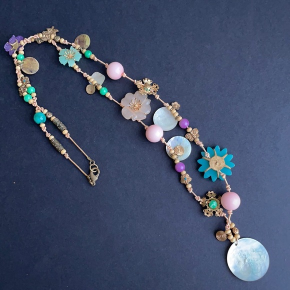 Jewelry - Floral Vintage Boho Long Necklace